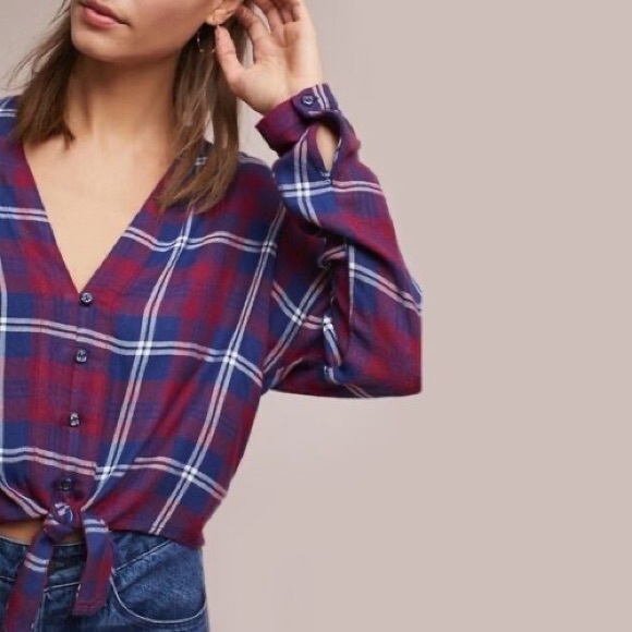 Rails Front Tie Sloane Blouse - Picture 2 of 8